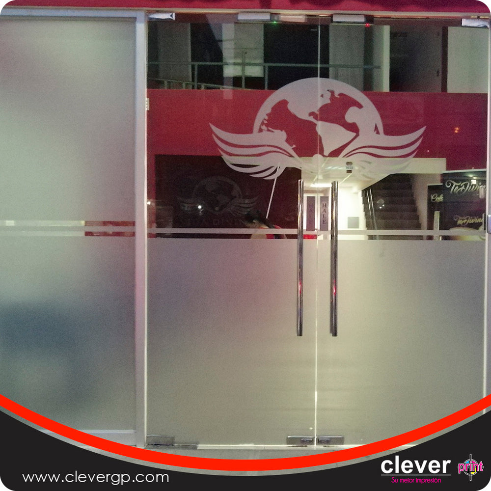 Clever Print, vinil, esmerilado