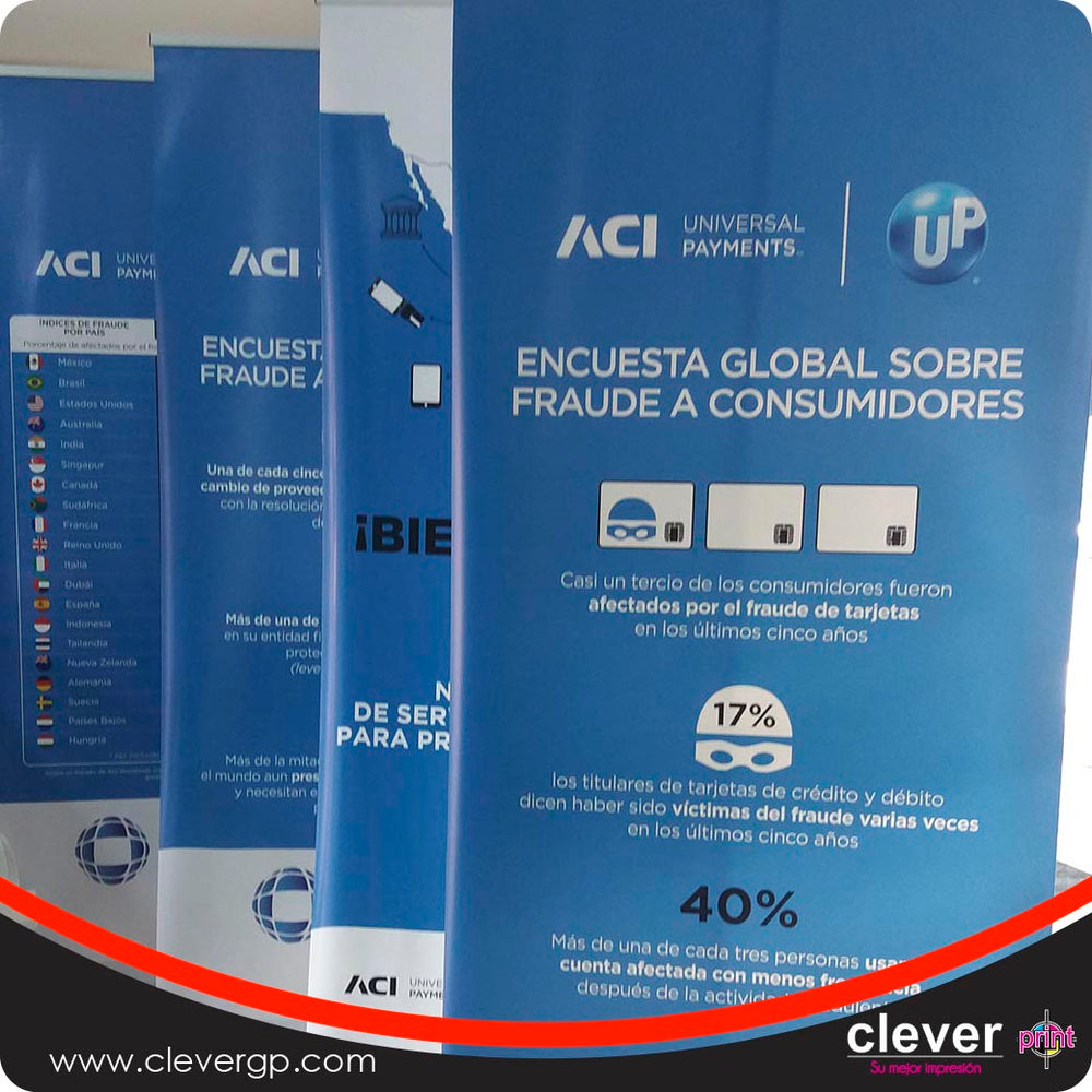 Roll Up, banner, impresión full color, Clever Print