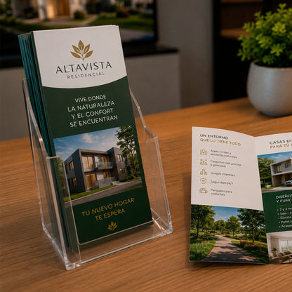 Trìpticos o Brochures 8.5 x 11 pulgadas