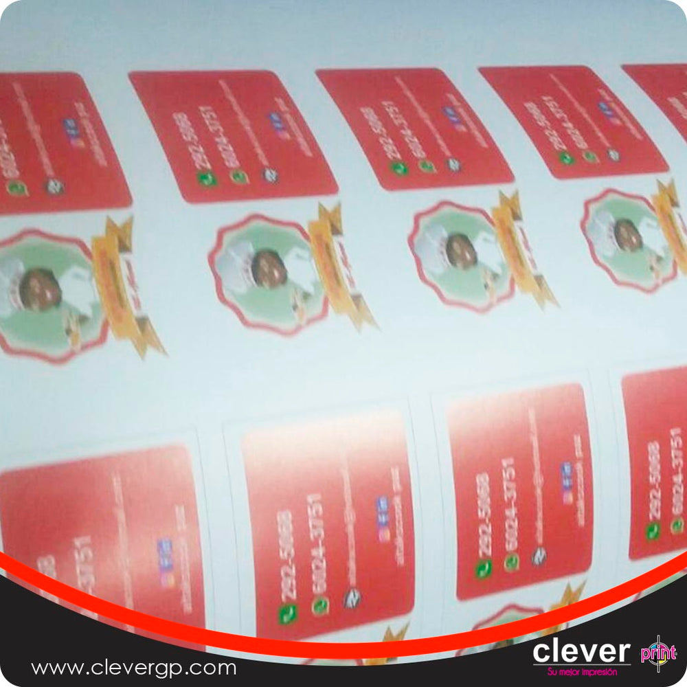 Etiquetas adhesivas, pegatinas, papel engomado, impresión de etiquetas, Clever Print